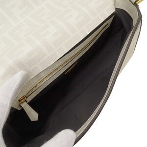 FENDI Bag Handbag Baguette Zucca Multicolor Ivory White Bikini - Picture 6 of 16